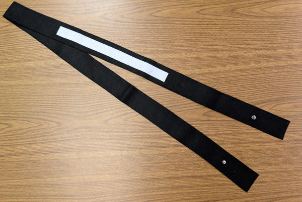 Ceremonial Historic Sashes - 2 Sash Set (Black & White Sashes)