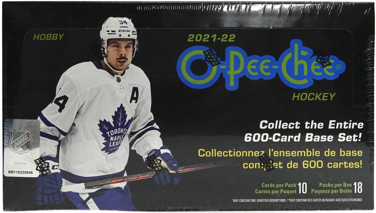 2021-22 O-PEE-CHEE HOCKEY HOBBY BOX - Breakaway Sports Cards