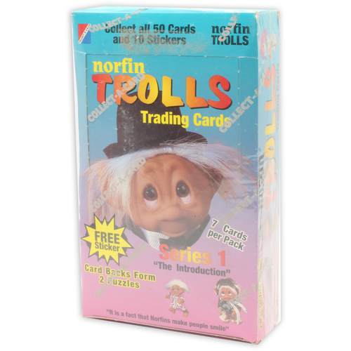1992 Norfin Trolls Series 1 Trading Card Box