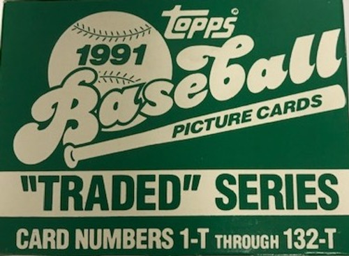 1991 Topps Traded Series Set (132 Cards) Baseball