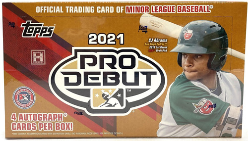 2021 Topps Pro Debut Minor League Baseball Hobby Box