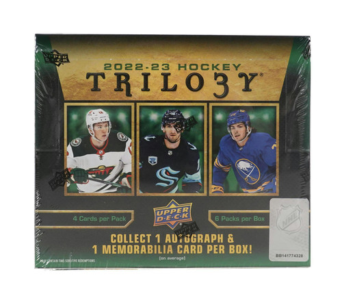 2022-23 Upper Deck Trilogy Hockey Hobby Box