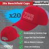 20x Beechfield Authentic Cap Bundle