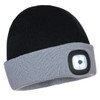 Portwest B034 - Two Tone LED Rechargeable Beanie