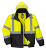 Portwest S365 - Hi-Vis 3-in-1 Contrast Premium Bomber Jacket