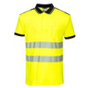 PW3 Hi-Vis Polo Shirt Yellow/Black SMALL **Clearance**