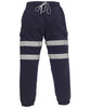 Yoko Hi-Vis Jog Pants NAVY SMALL **CLEARANCE**