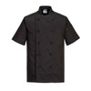 Portwest C734 - Kent Chefs Jacket BLACK XL **CLEARANCE**