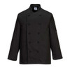 Portwest C834 - Chef Jacket Black LARGE **CLEARANCE**
