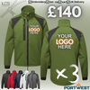 3x Portwest CD870 - WX2 Eco Softshell With Embroidery