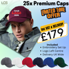 Premium Caps Bundle With Embroidery