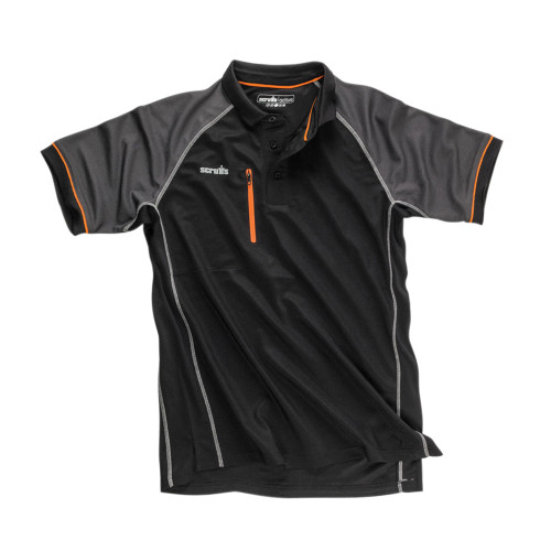 Scruffs Trade Active Polo Black