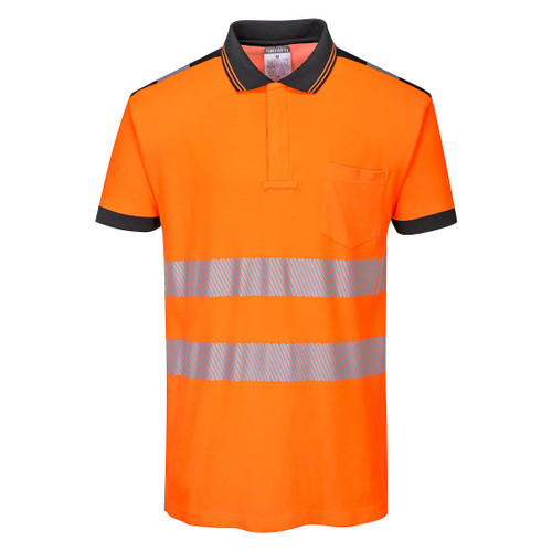 PW3 Hi-Vis Cotton Comfort Polo Shirt Orange SMALL **CLEARANCE**