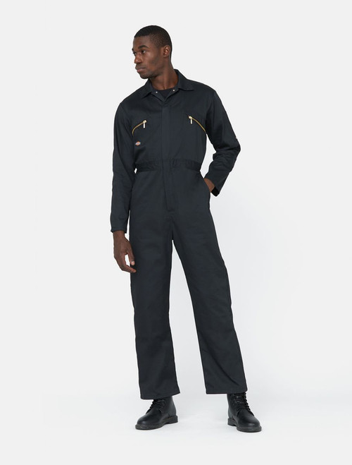 Dickies Redhawk Zipped Coverall in Black