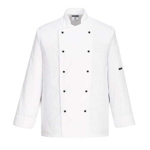 Portwest C834 - Chef Jacket WHITE LARGE **CLEARANCE**