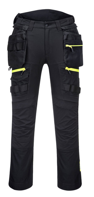 Portwest DX440 - DX4 Detachable Holster Pocket Trousers 40R BLACK **CLEARANCE**
