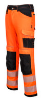 PW3 Hi-Vis Work Trouser Orange 30R **CLEARANCE**