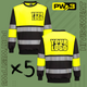 PW3 Hi Vis Sweatshirt Bundle with Embroidery