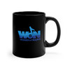 Black 11oz. "WoN" Ceramic C-Handle Mug