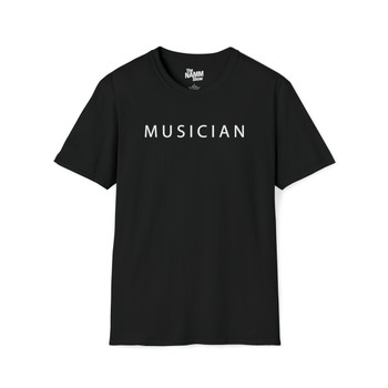 Unisex Black "MUSICIAN" Soft Cotton Tee