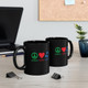 Black 11oz. "Peace.Love.Music." Mug