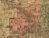 Jefferson, Illinois 1898 Old Town Map Custom Print - Cook Dupage Will Cos.
