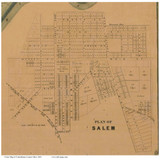 Salem - Perry, Ohio 1860 Old Town Map Custom Print - Columbiana Co.