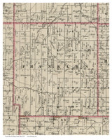 Franklin, Ohio 1854 Old Town Map Custom Print - Licking Co.