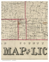 Kirkersville, Ohio 1854 Old Town Map Custom Print - Licking Co.