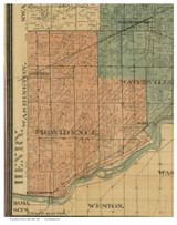 Providence, Ohio 1888 Old Town Map Custom Print - Lucas Co.