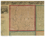 Milton, Ohio 1860 Old Town Map Custom Print - Mahoning Co.