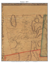 Somers Connecticut 1857 - Old Town Map Custom Print - Tolland Co.