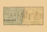 Fairview Village, Mt. Vernon, Kentucky 1878 Old Town Map Custom Print - Christian Co.