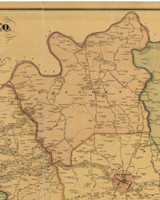 Foxtown, Kentucky 1876 Old Town Map Custom Print - Madison Co.