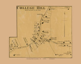 College Hill, Elliston, Kentucky 1876 Old Town Map Custom Print - Madison Co.