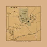 Berea Village, Glade, Kentucky 1876 Old Town Map Custom Print - Madison Co.