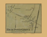 Rich Pond Grove Village, Kentucky 1877 Old Town Map Custom Print - Warren Co.