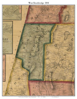 West Stockbridge Massachusetts 1858 Old Town Map Custom Print - Berkshire Co. West Stockbridge Massachusetts 1858 Old Town Map Custom Print - Berkshire Co.