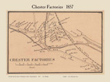 Chester Factories Village, Massachusetts 1857 Old Town Map Custom Print - Hampden Co.