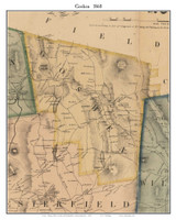 Goshen, Massachusetts 1860 Old Town Map Custom Print - Hampshire Co. Goshen, Massachusetts 1860 Old Town Map Custom Print - Hampshire Co.