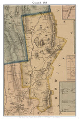 Greenwich, Massachusetts 1860 Old Town Map Custom Print - Hampshire Co.