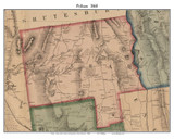 Pelham, Massachusetts 1860 Old Town Map Custom Print - Hampshire Co. Pelham, Massachusetts 1860 Old Town Map Custom Print - Hampshire Co.