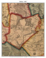 Halifax, Massachusetts 1857 Old Town Map Custom Print - Plymouth Co. Halifax, Massachusetts 1857 Old Town Map Custom Print - Plymouth Co.