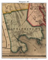 Mattapoisett, Massachusetts 1857 Old Town Map Custom Print - Plymouth Co. Mattapoisett, Massachusetts 1857 Old Town Map Custom Print - Plymouth Co.