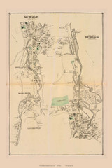 South Adams, Massachusetts 1876 Old Town Map Reprint - Berkshire Co. 26-27