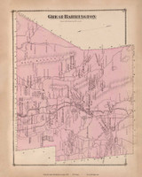 Great Barrington, Massachusetts 1876 Old Town Map Reprint - Berkshire Co. 84