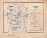 Peru & Richmond Furnace, Massachusetts 1876 Old Town Map Reprint - Berkshire Co. 62
