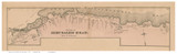 Jersualem Road (partial) - Cohasset, Massachusetts 1876 Old Town Map Reprint - Norfolk Co.