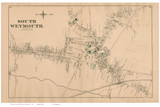 South Weymouth, Massachusetts 1876 Old Town Map Reprint - Norfolk Co.