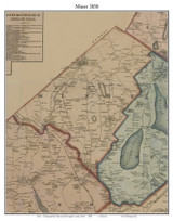 Minot, Maine 1858 Old Town Map Custom Print - Androscoggin Co.